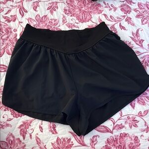 Aerie Black Athletic Shorts Lightweight Elastic Waist